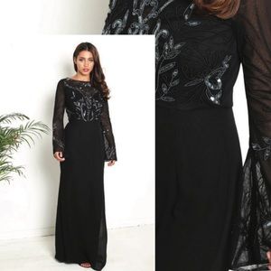 Maya Fitted Embellished Evening Gown